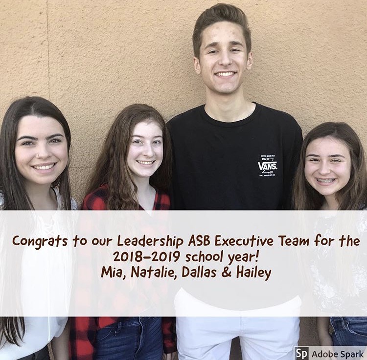 The newly elected ASB team on RHS´s main Instagram account