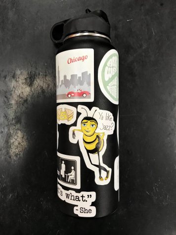 white hydro flask sticker