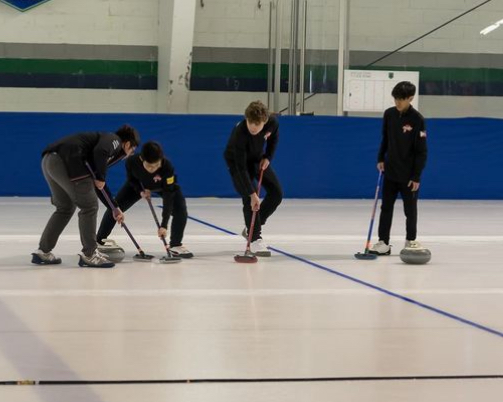 Last years team at California State Bonspiel, picture from Curling Club Instagram