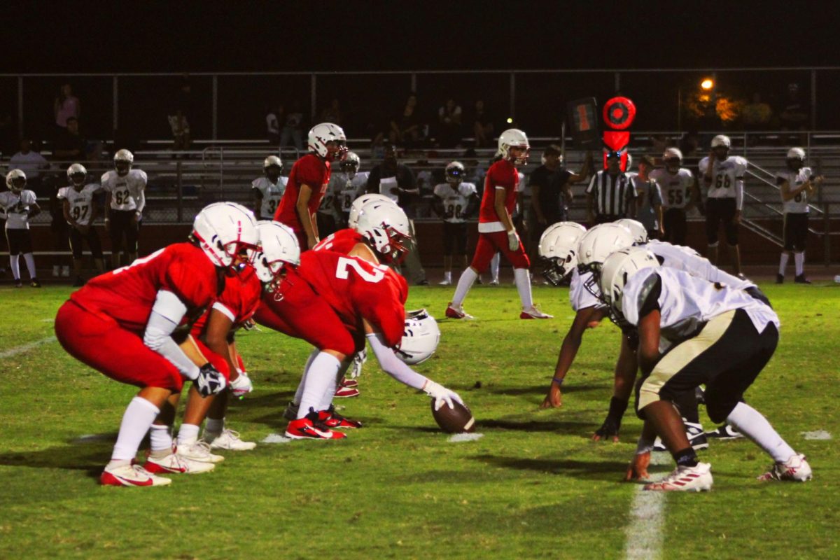 Indians lined up against the Titans.