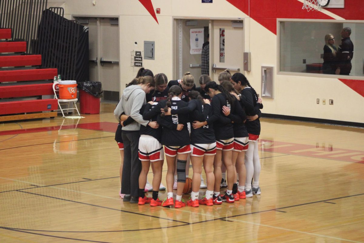 Lady Indians before the game